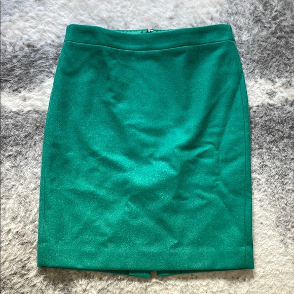 J Crew Elegant Green Skirt - Picture 1 of 9